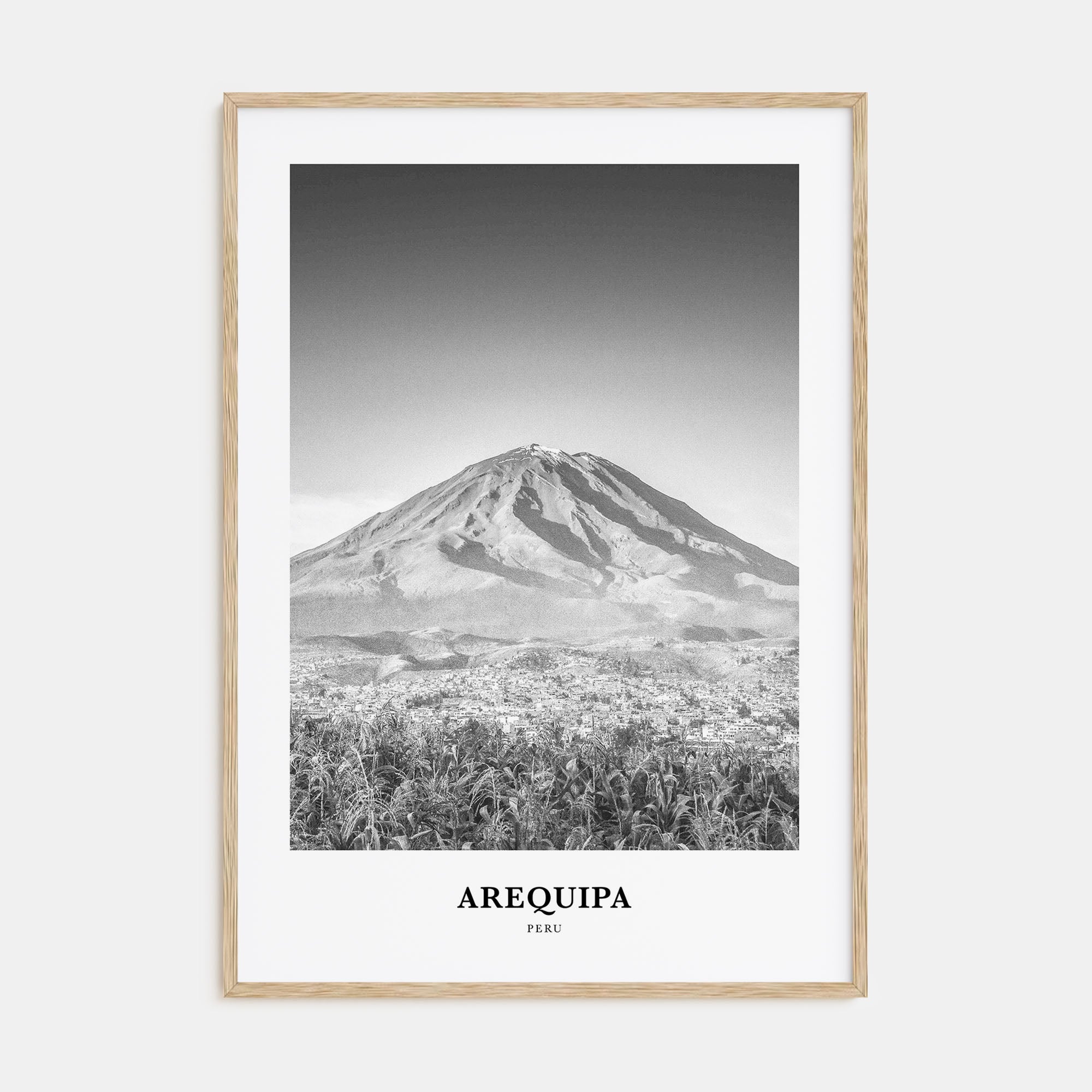 Arequipa Portrait B&W Poster