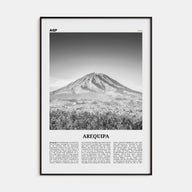Arequipa Travel B&W Poster