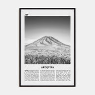Arequipa Travel B&W Poster