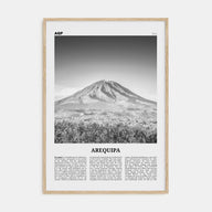 Arequipa Travel B&W Poster