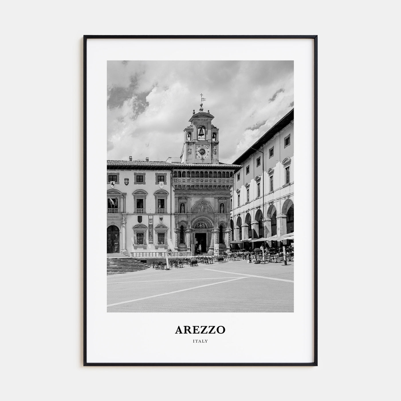 Arezzo Portrait B&W Poster