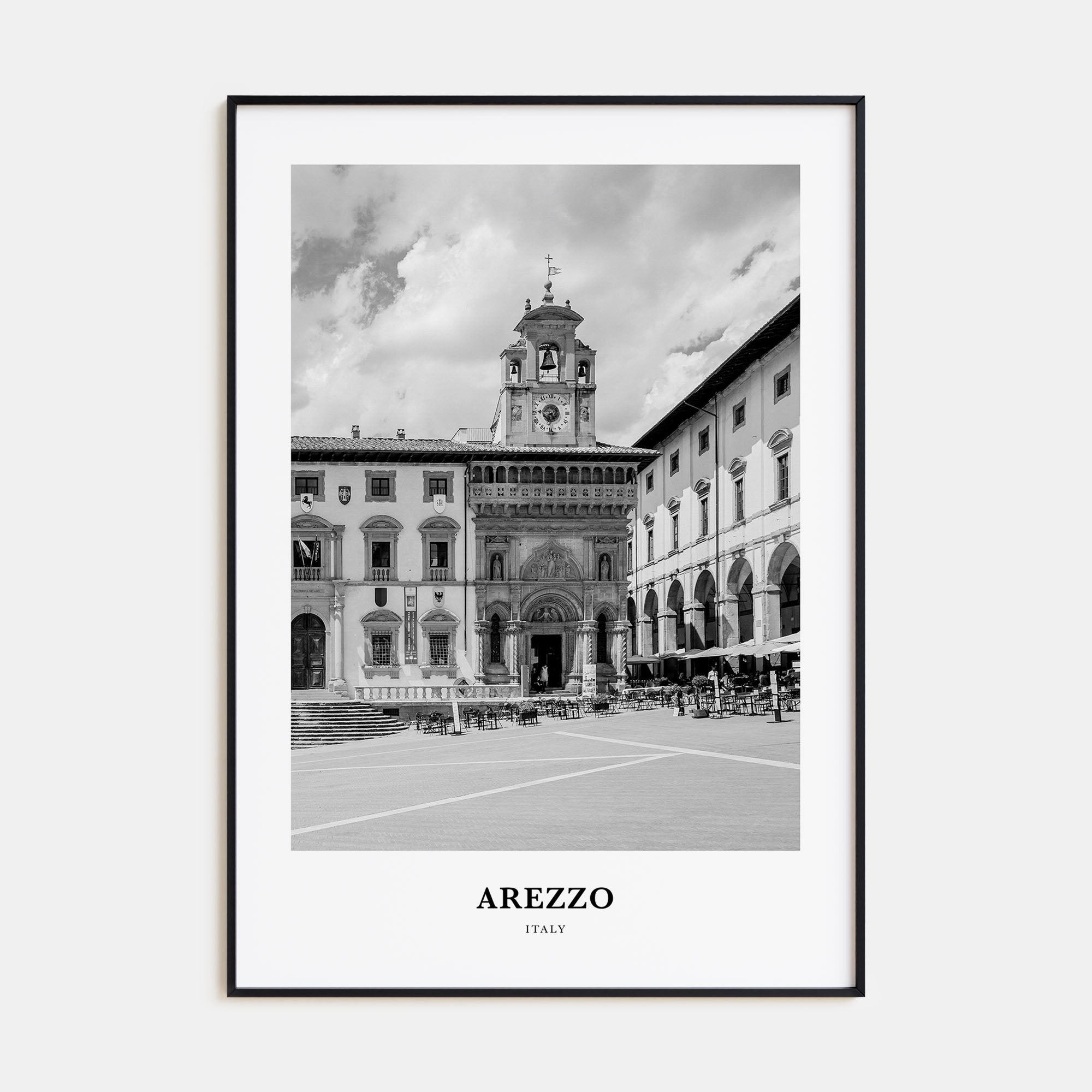 Arezzo Portrait B&W Poster