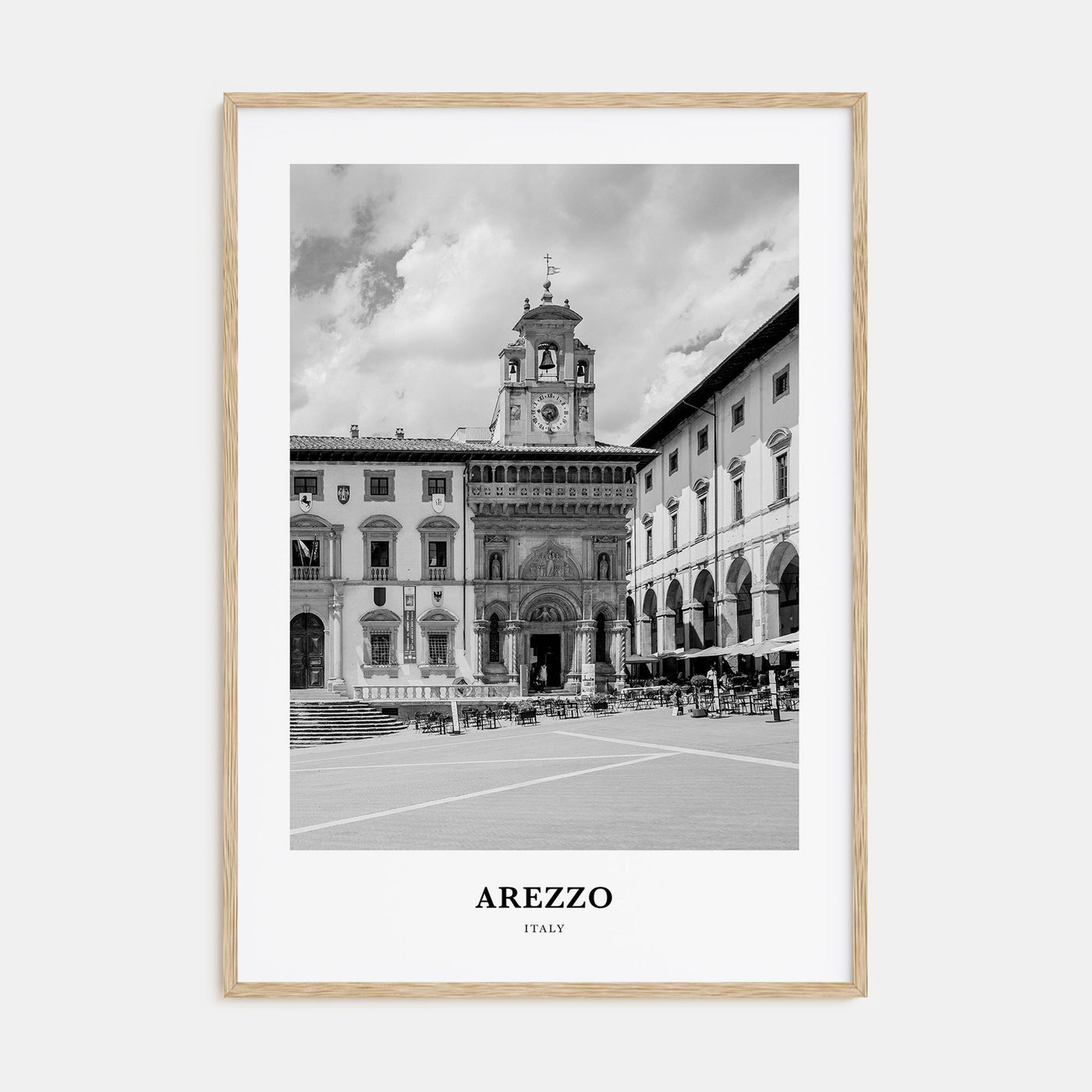 Arezzo Portrait B&W Poster