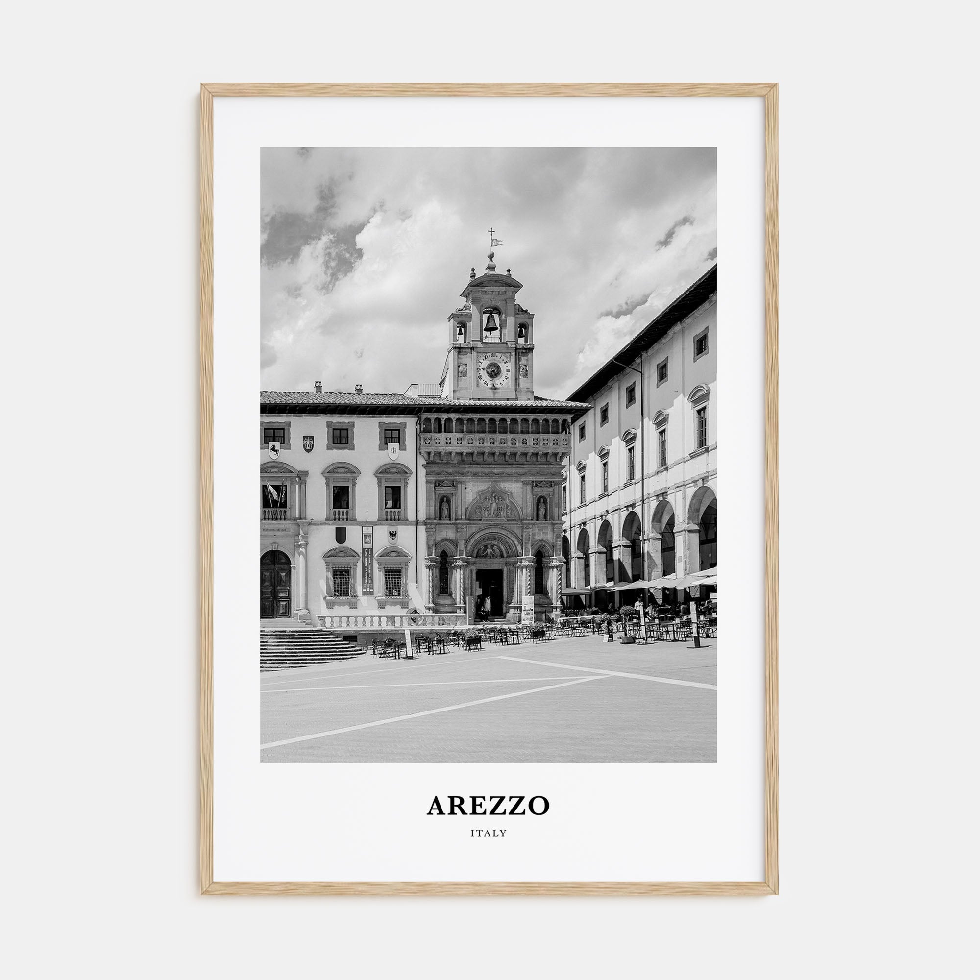 Arezzo Portrait B&W Poster