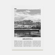Arganzuela Travel B&W Poster