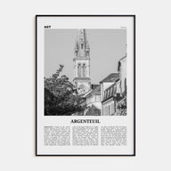 Argenteuil Travel B&W Poster