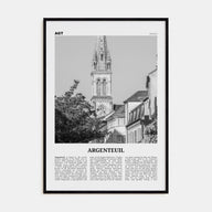 Argenteuil Travel B&W Poster