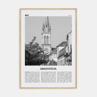 Argenteuil Travel B&W Poster