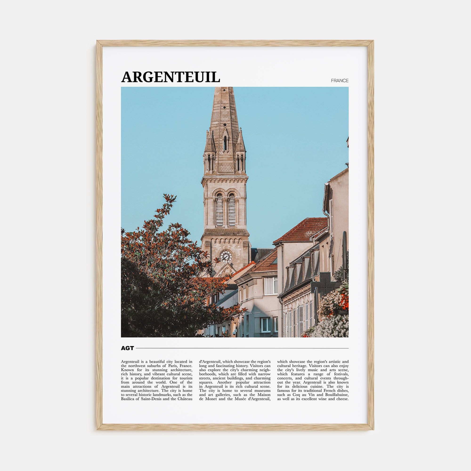 Argenteuil Travel Color Poster