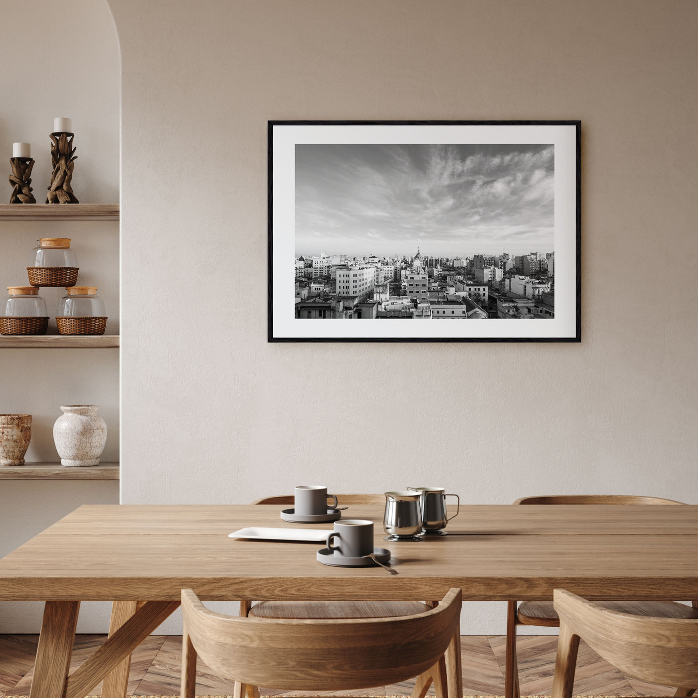 Argentina Landscape B&W Poster