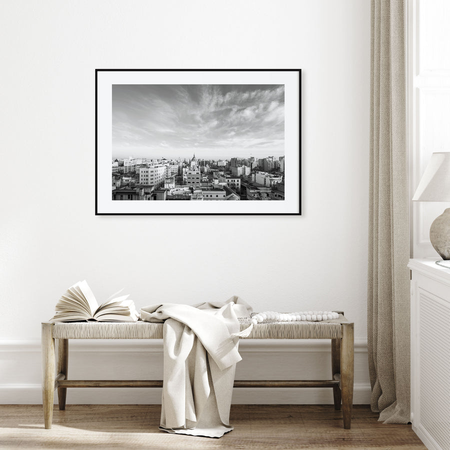 Argentina Landscape B&W Poster