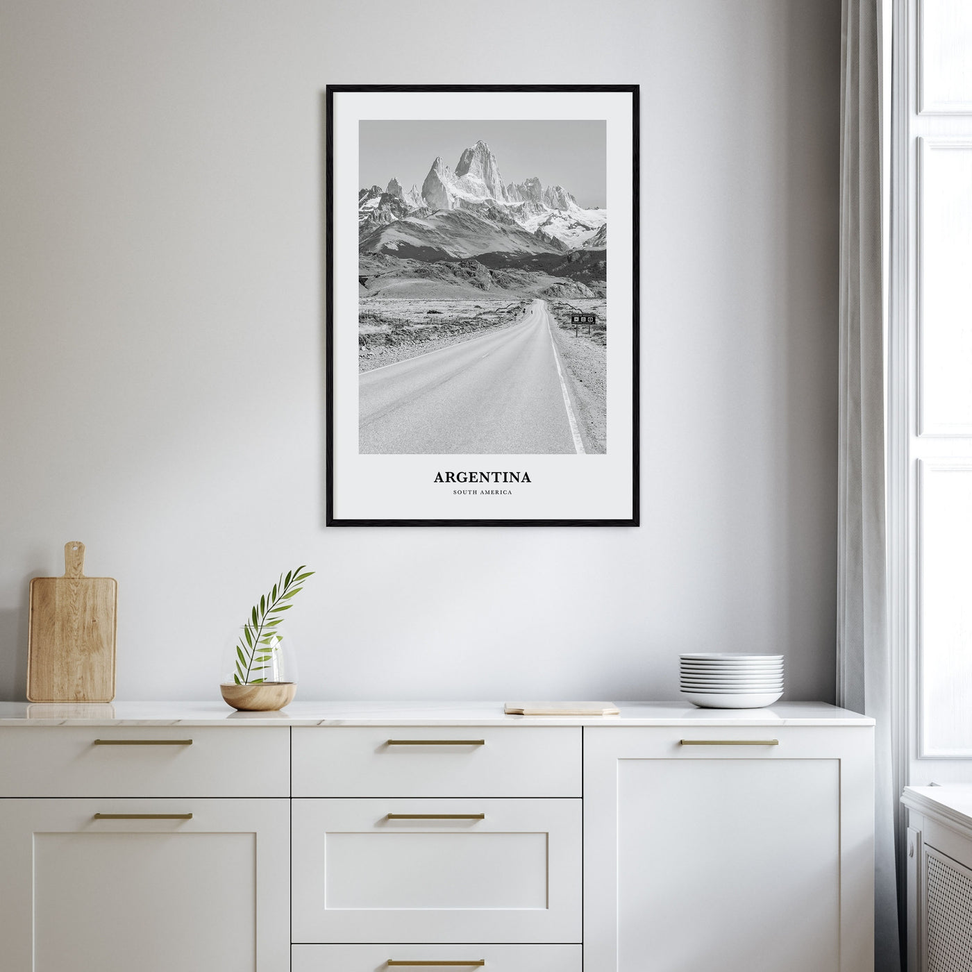 Argentina Portrait B&W No 2 Poster