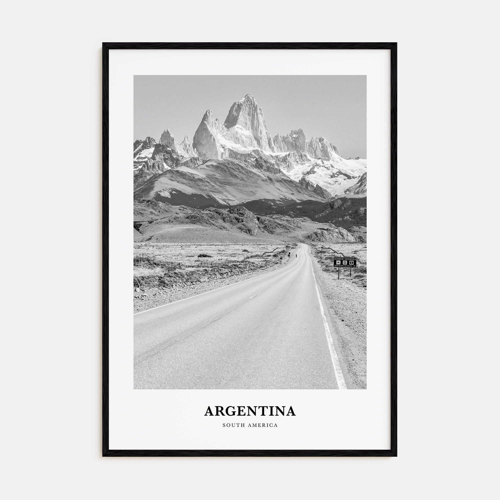 Argentina Portrait B&W No 2 Poster