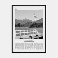 Argentina Travel B&W No 2 Poster