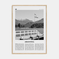 Argentina Travel B&W No 2 Poster