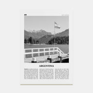 Argentina Travel B&W No 2 Poster
