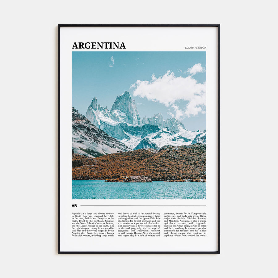 Argentina Travel Color Poster