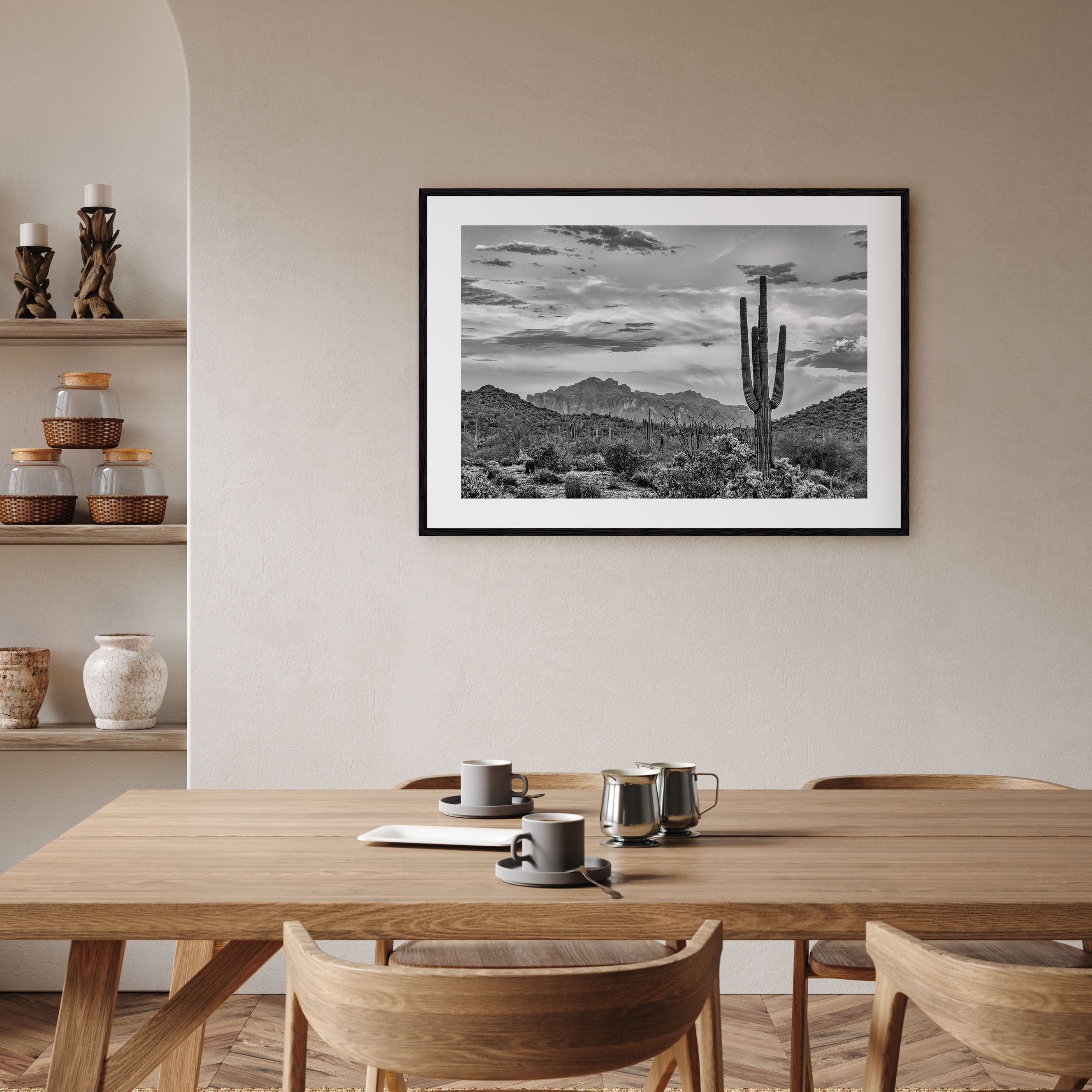 Arizona Landscape B&W No 2 Poster
