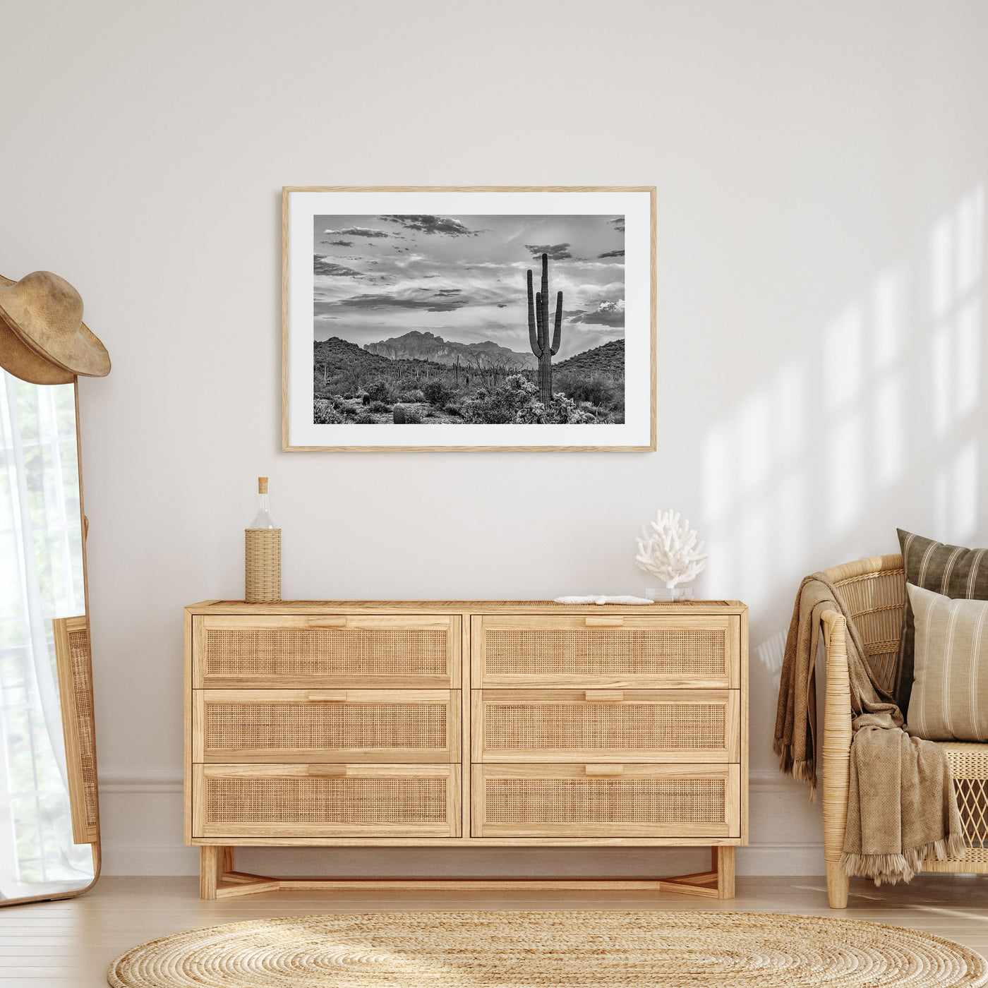 Arizona Landscape B&W No 2 Poster