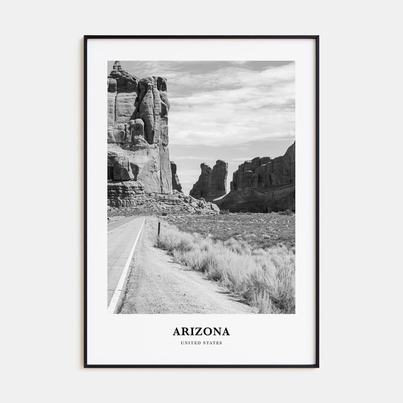 Arizona Portrait B&W No 2 Poster