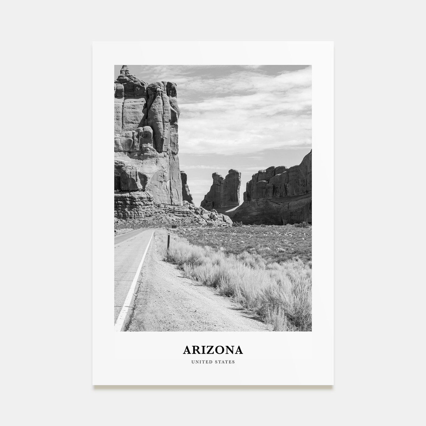 Arizona Portrait B&W No 2 Poster
