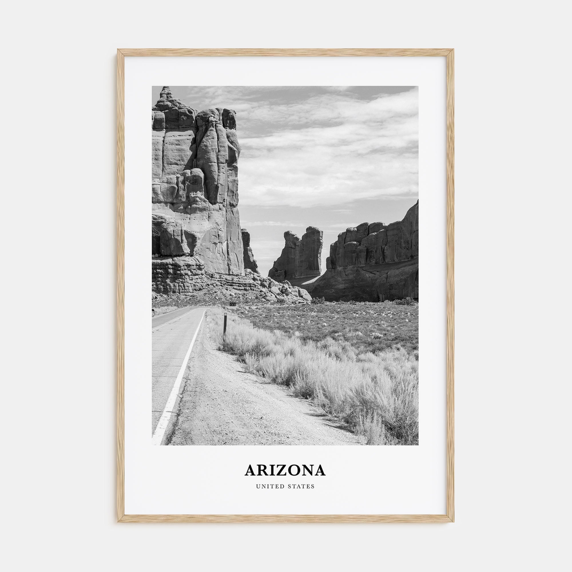 Arizona Portrait B&W No 2 Poster