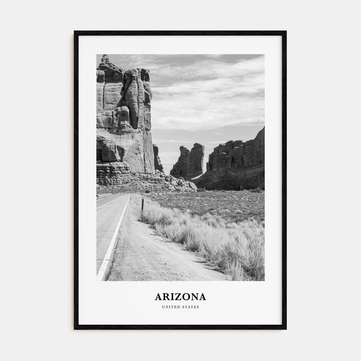 Arizona Portrait B&W No 2 Poster