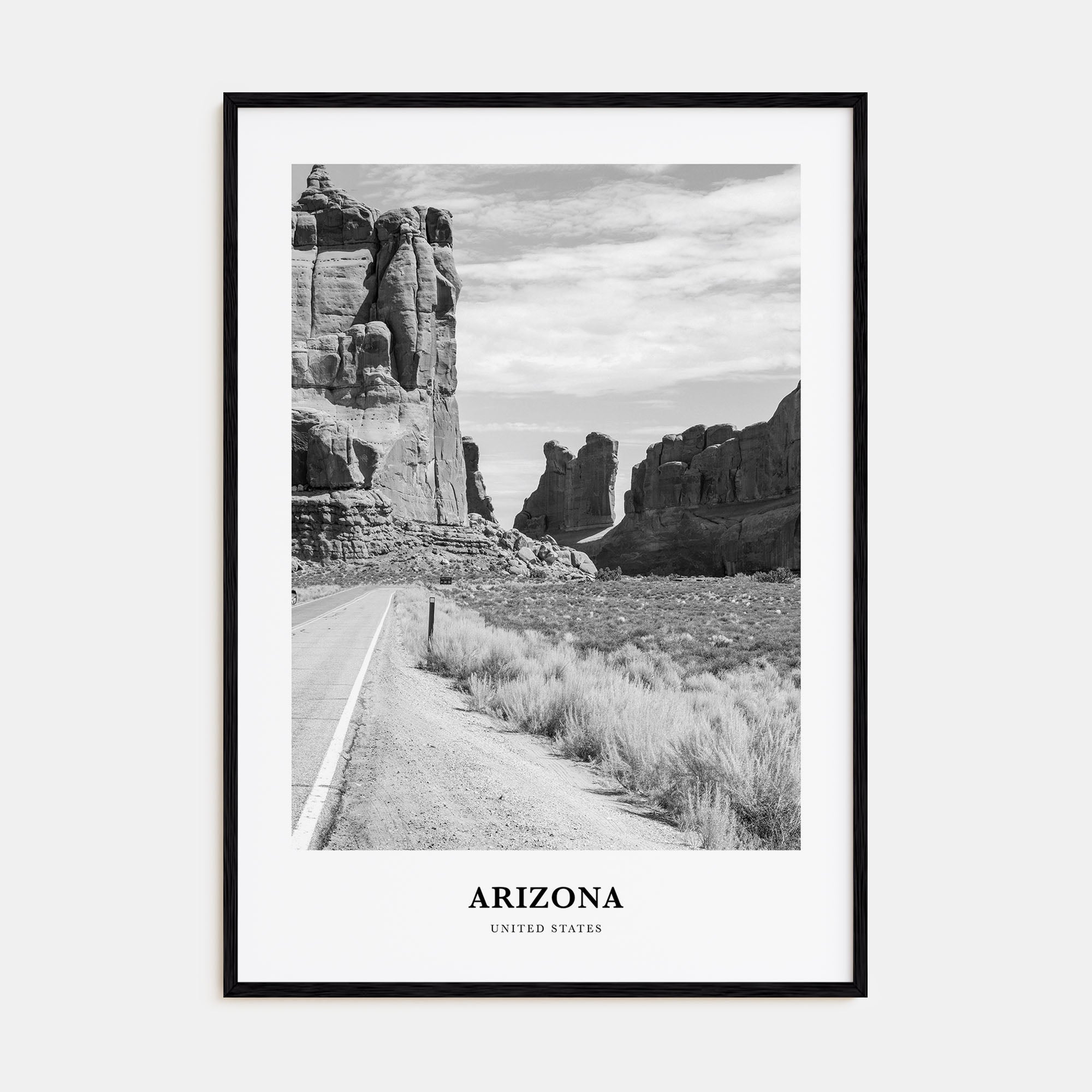 Arizona Portrait B&W No 2 Poster