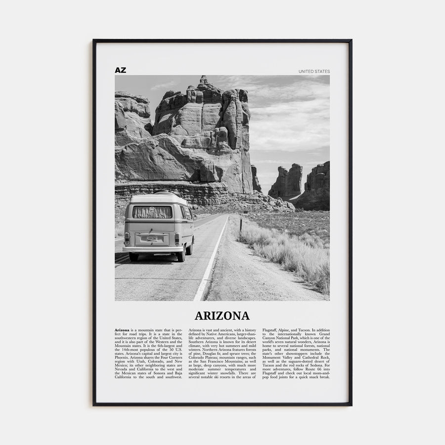 Arizona Travel B&W No 2 Poster