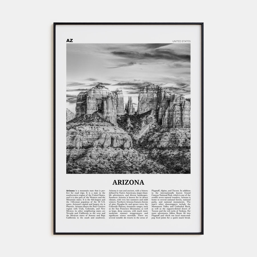 Arizona Travel B&W No 3 Poster