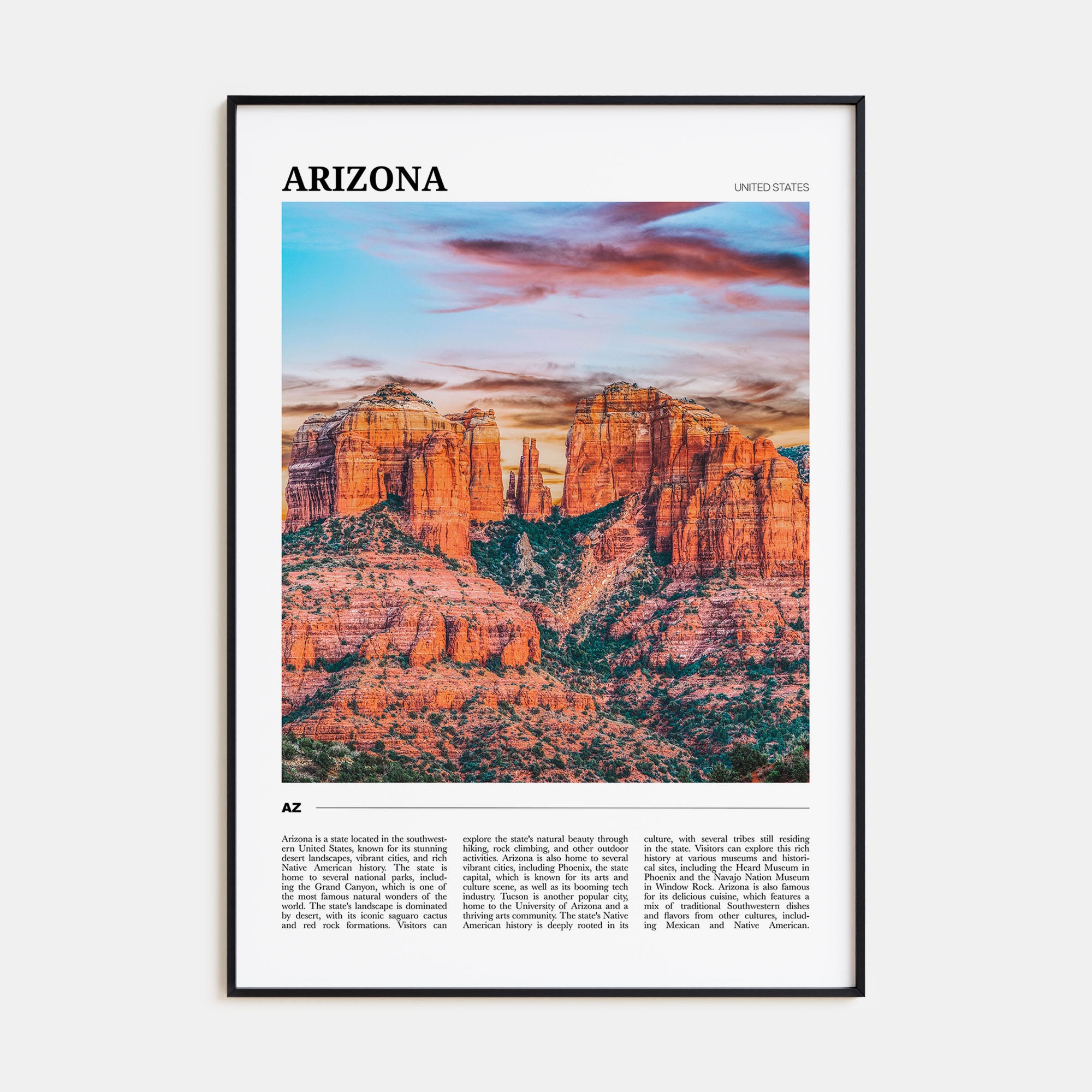 Arizona Travel Color No 2 Poster