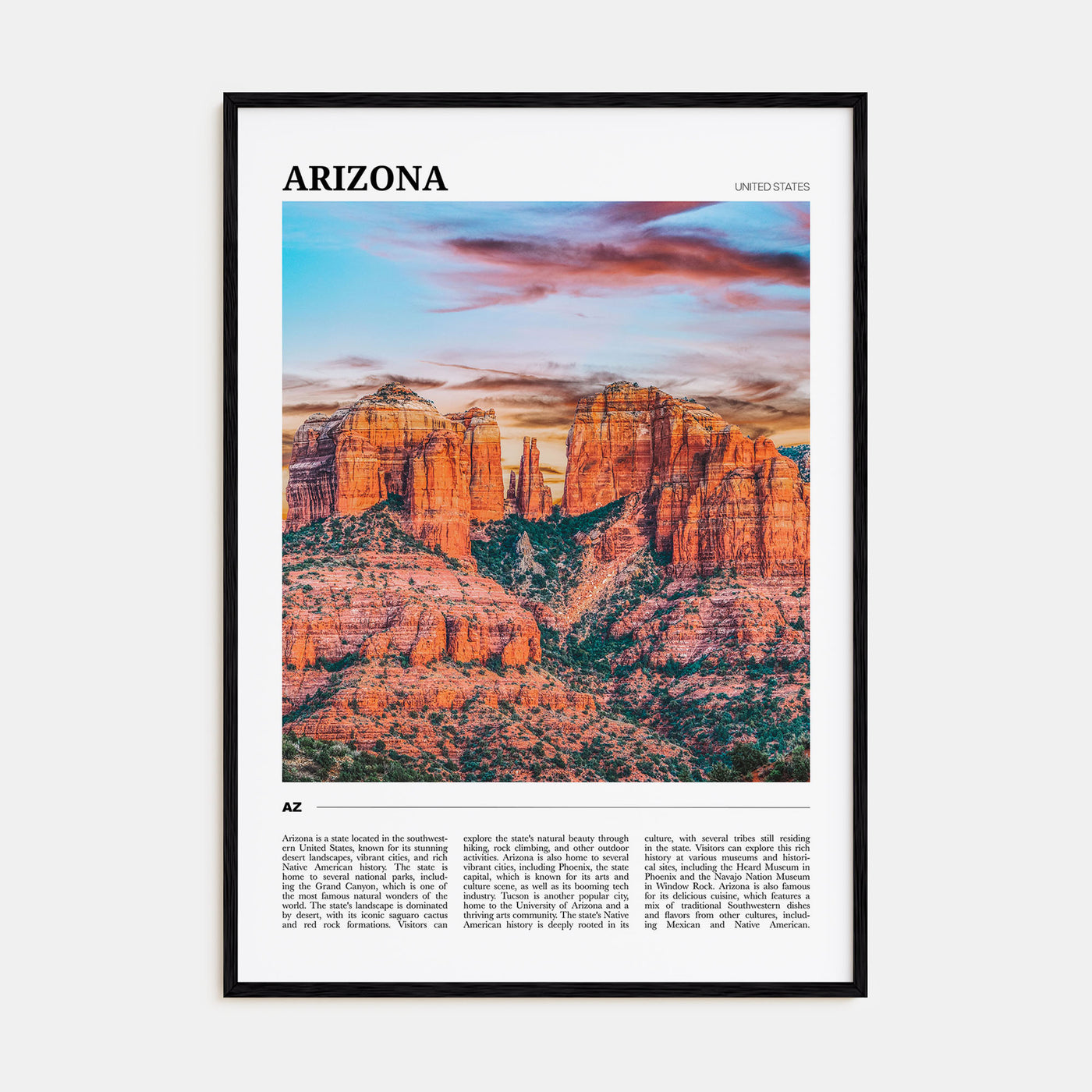 Arizona Travel Color No 2 Poster
