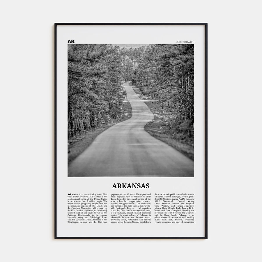 Arkansas Travel B&W No 1 Poster
