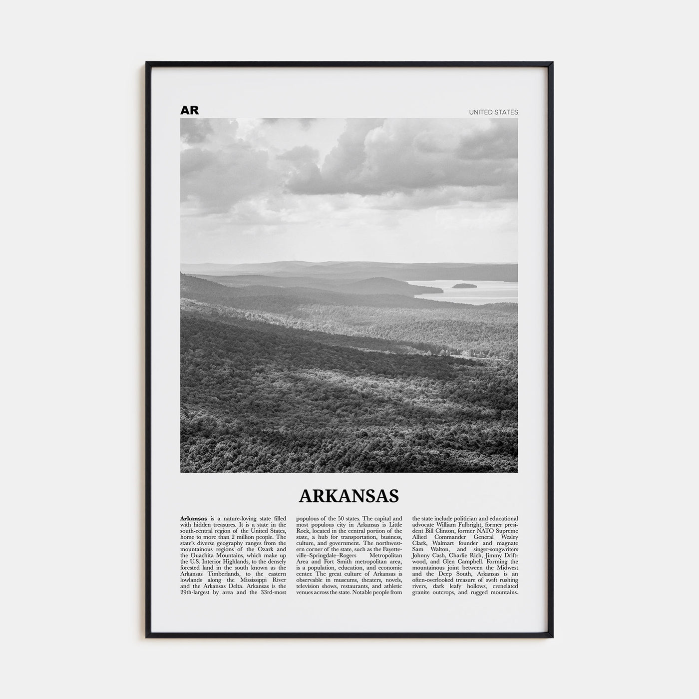 Arkansas Travel B&W No 2 Poster