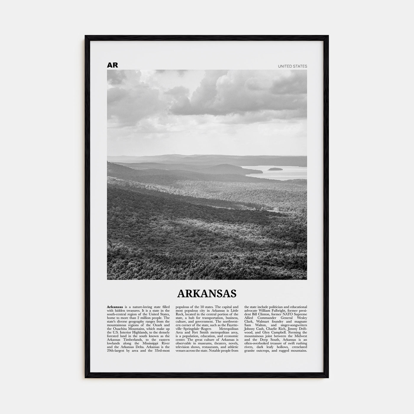Arkansas Travel B&W No 2 Poster