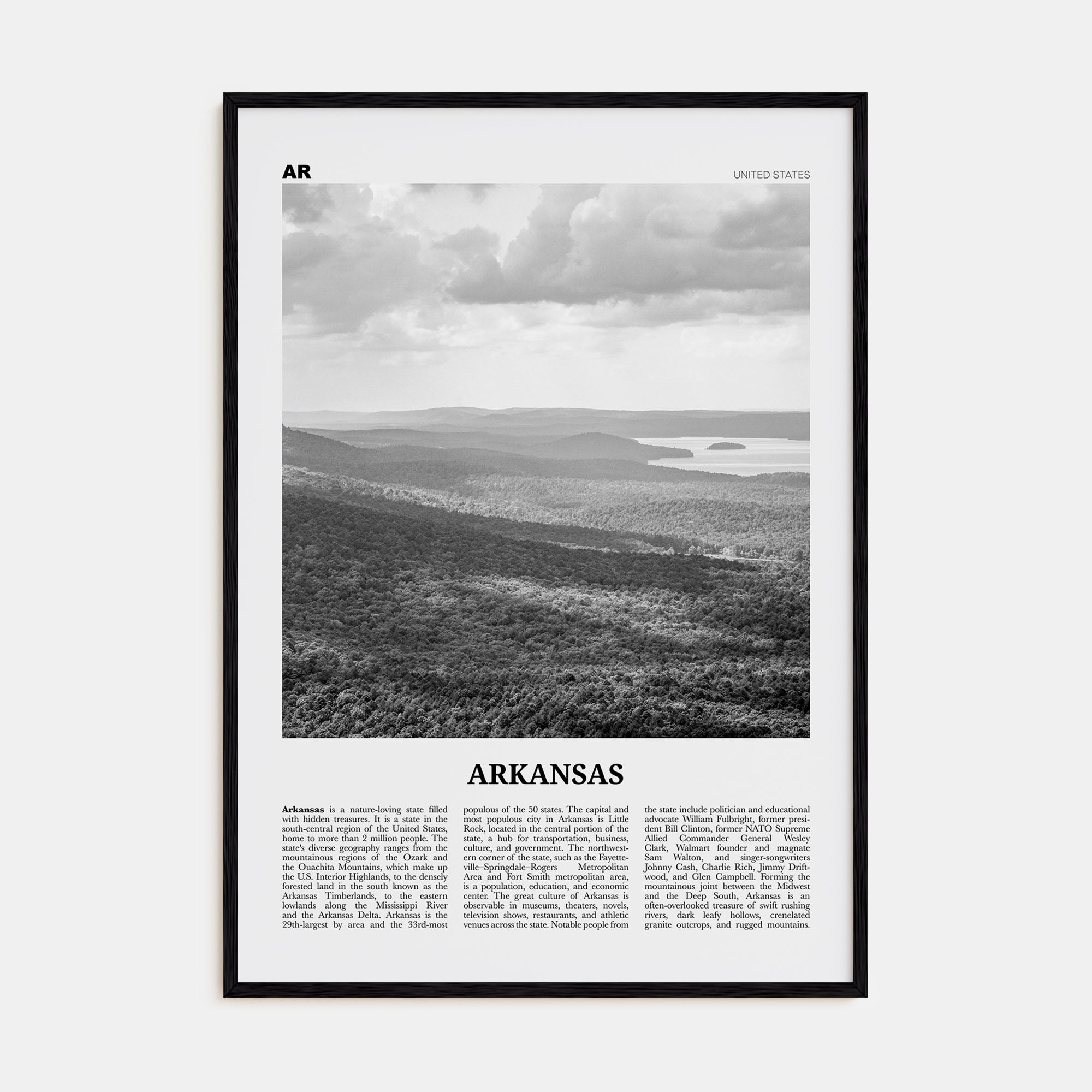 Arkansas Travel B&W No 2 Poster