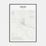 Arles Map Portrait Poster