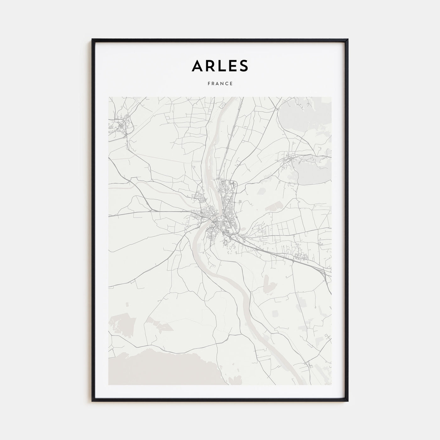 Arles Map Portrait Poster