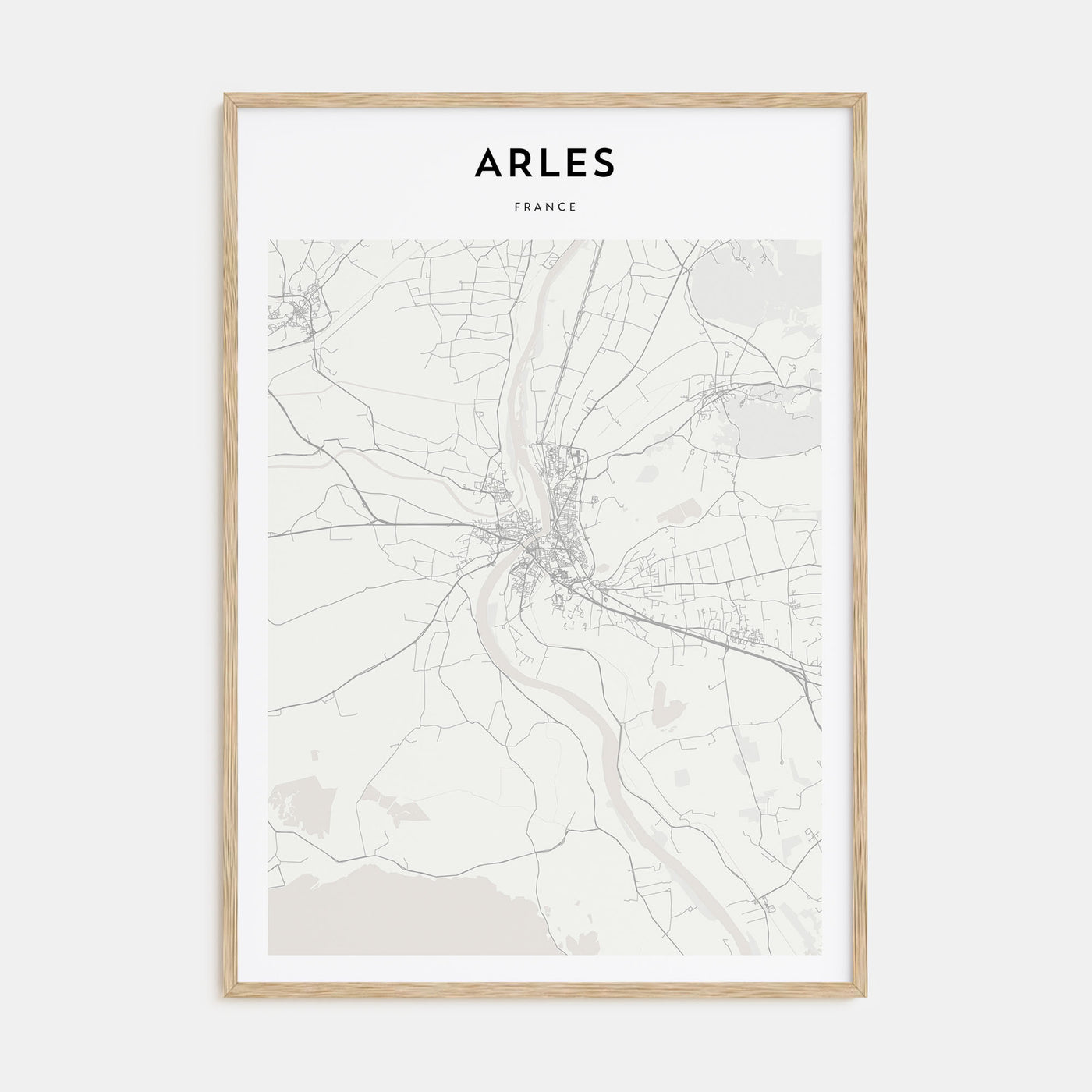 Arles Map Portrait Poster