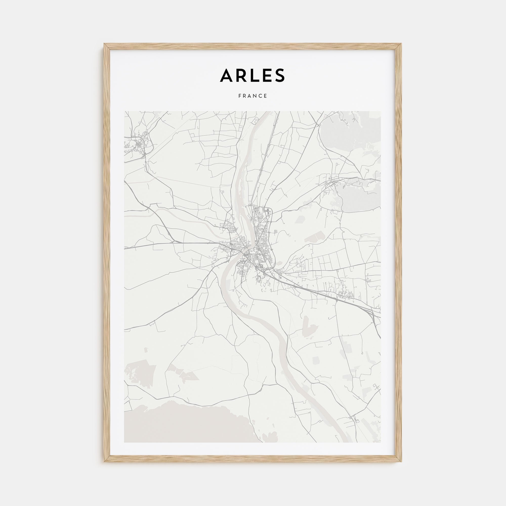 Arles Map Portrait Poster