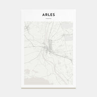Arles Map Portrait Poster