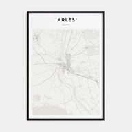 Arles Map Portrait Poster