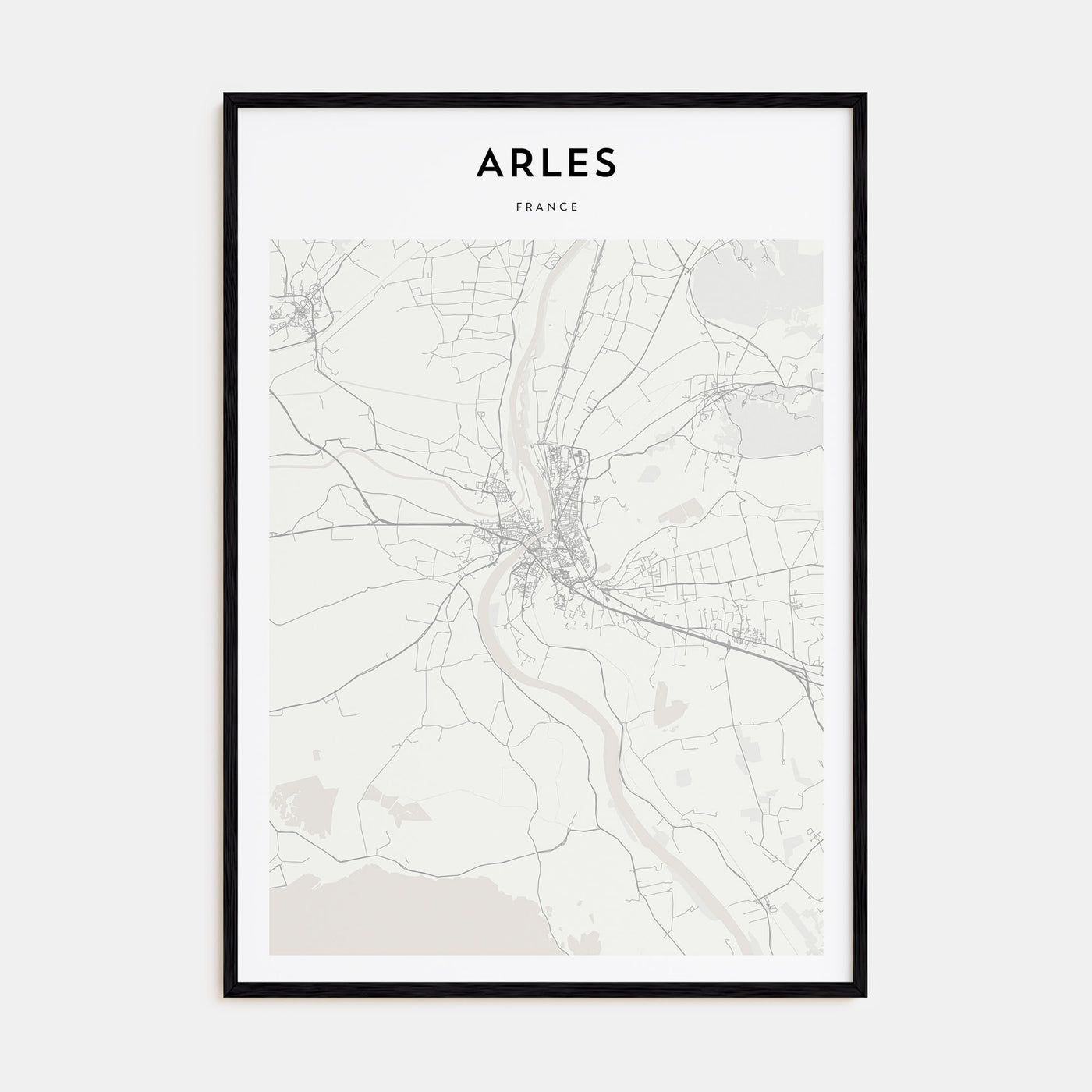 Arles Map Portrait Poster