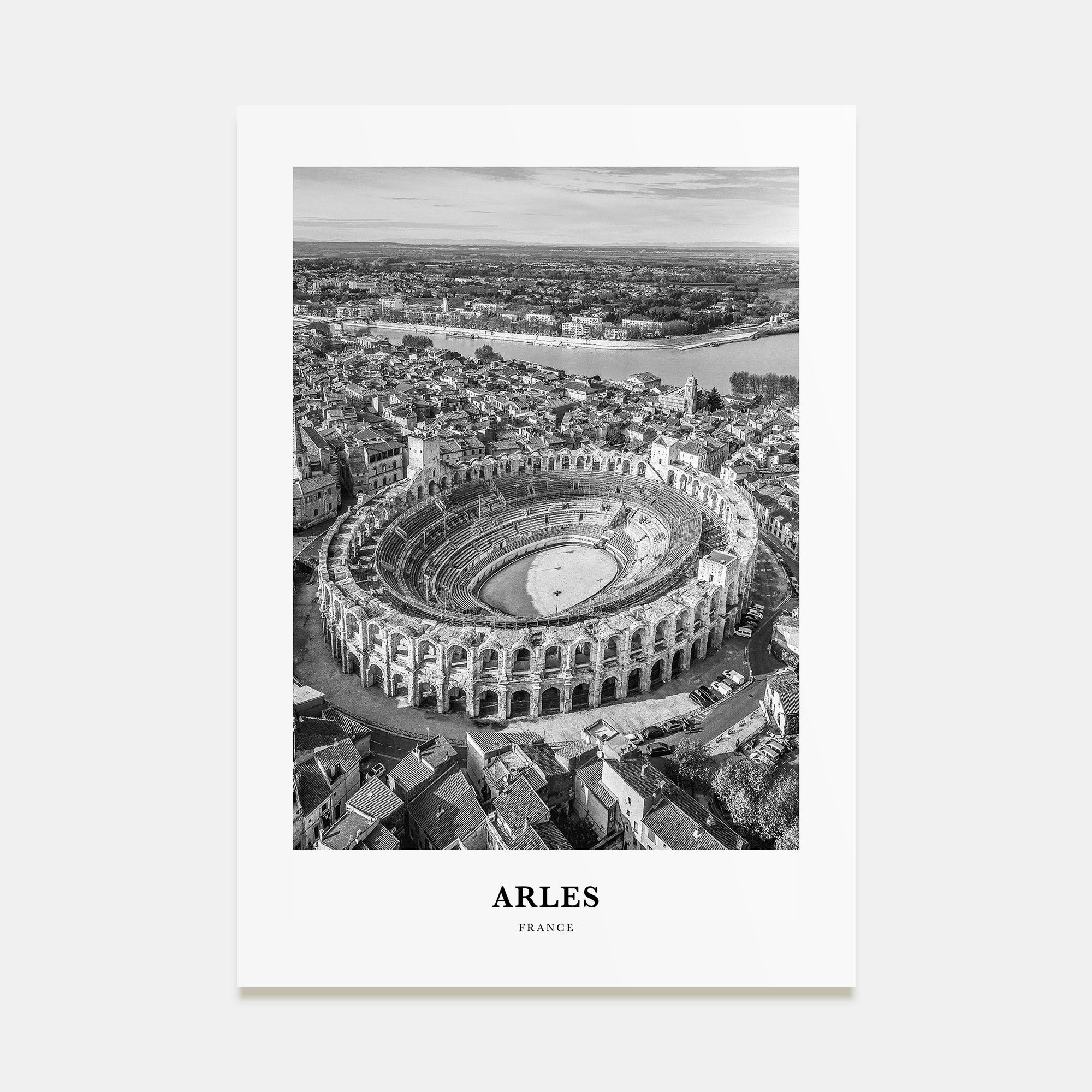 Arles Portrait B&W Poster