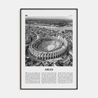 Arles Travel B&W Poster
