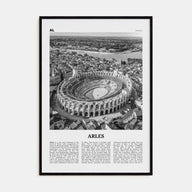 Arles Travel B&W Poster