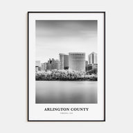 Arlington County, Virginia Portrait B&W No 2 Poster
