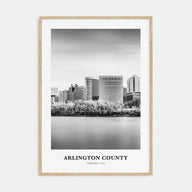 Arlington County, Virginia Portrait B&W No 2 Poster