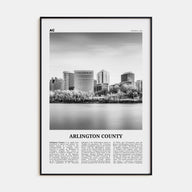 Arlington County, Virginia Travel B&W No 1 Poster