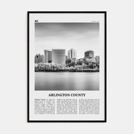 Arlington County, Virginia Travel B&W No 1 Poster
